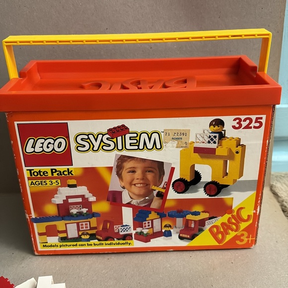 1990 Lego Basic Set #325 Tote Pack - Picture 6 of 9